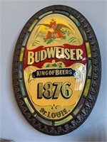 Budweiser 1876 plastic sign