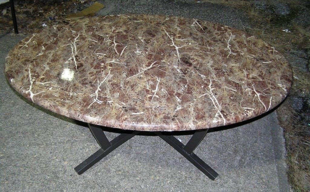 Marbelized coffee table