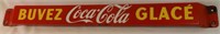 1953 BUVEZ COCA-COLA GLACE PORC. PUSH BAR