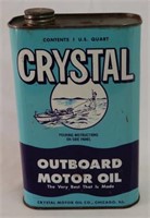 CRYSTAL OUTBOARD MOTOR OIL U.S. QT. CAN