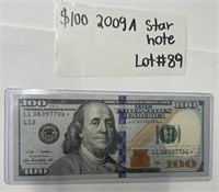 LOT#89) 2009A $100 STAR NOTE