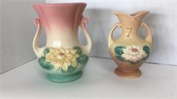 Hull Pottery 5.5” Vase #-L-4 and 6.5” Vase L-4