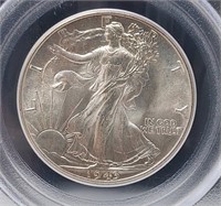 1943 Half Dollar PCGS MS 65