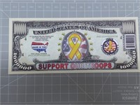 Support our troops Banknote