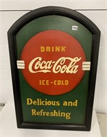 Nice Reproduction Wooden Coke Sign (NO SHIPPING)