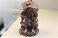 Oriental Carved Wooden Sage