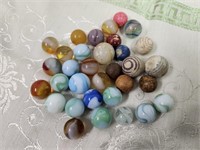 Marbles, clay, glass,  antique,