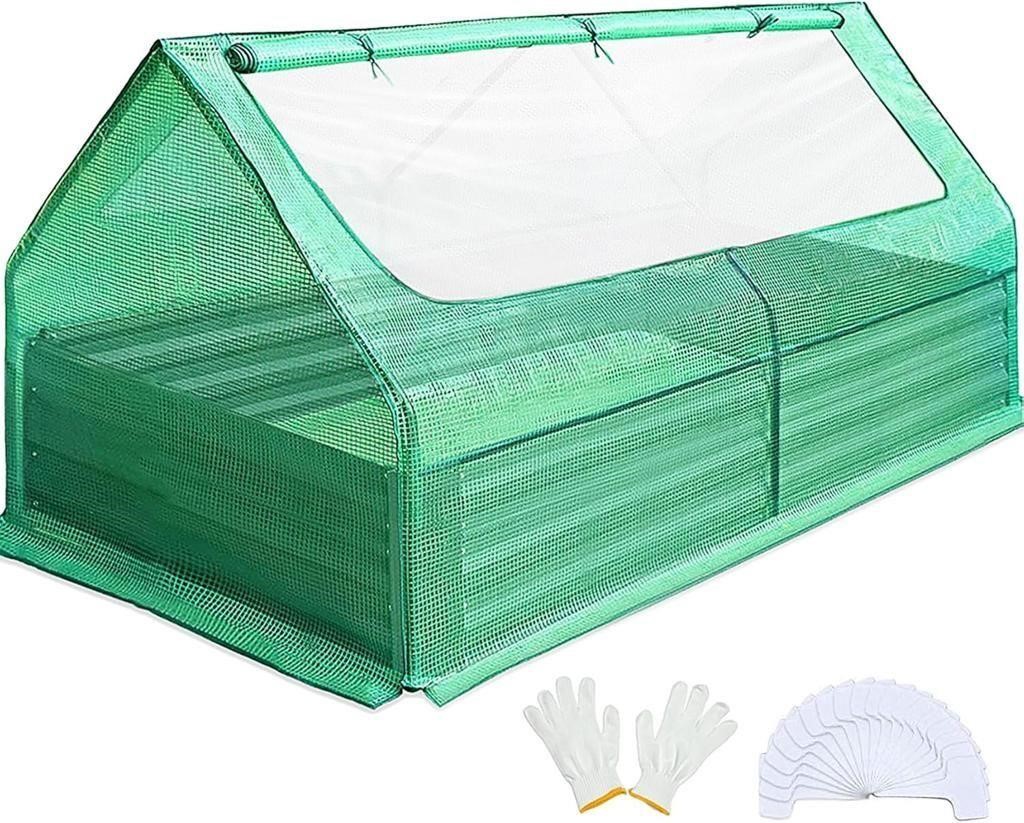 Quictent 6x3x1ft Galvanized Raised Garden Bed