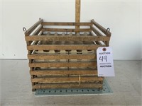 Antique Wooden Egg Crate W/ Holders
