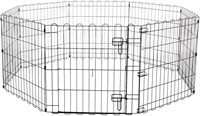 FOLDABLE METAL PET DOG FENCE PEN WITH FATE 42217