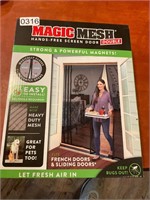 Magic mesh screen door covering