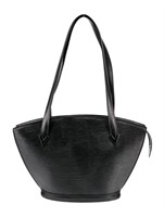 Louis Vuitton Black Epi Leather Strap Shoulder Bag