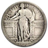 1917 d TY-1 Better Date Standing Liberty Quarter