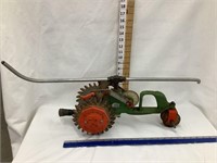 Kees Mfg. Cast Iron Tractor Lawn Sprinkler, 18”L