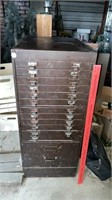 Vintage Metal Office Cabinet 18x27x42 Used in
