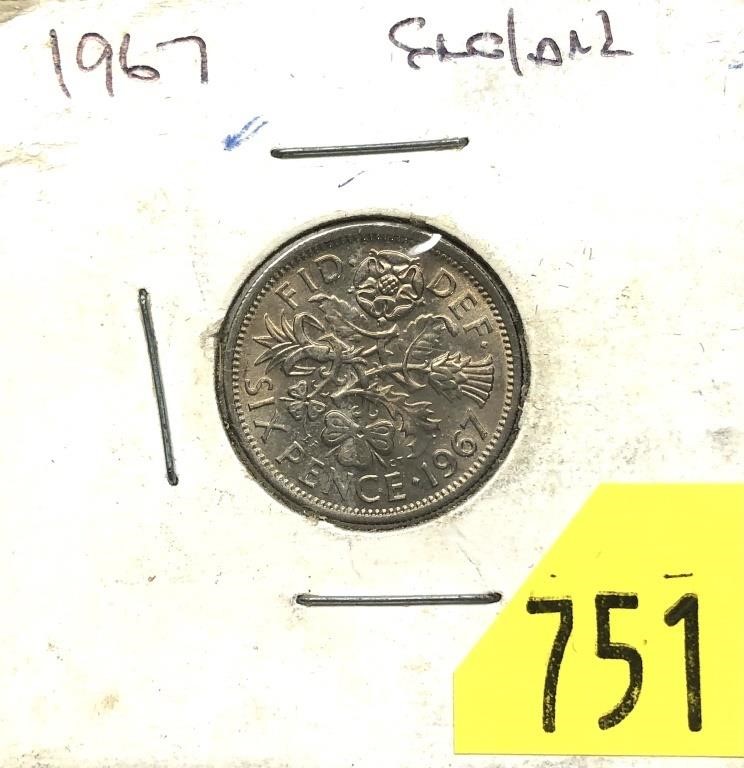 1967 British 6 pence