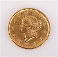 1852 $1 AMERICAN 90% GOLD COIN