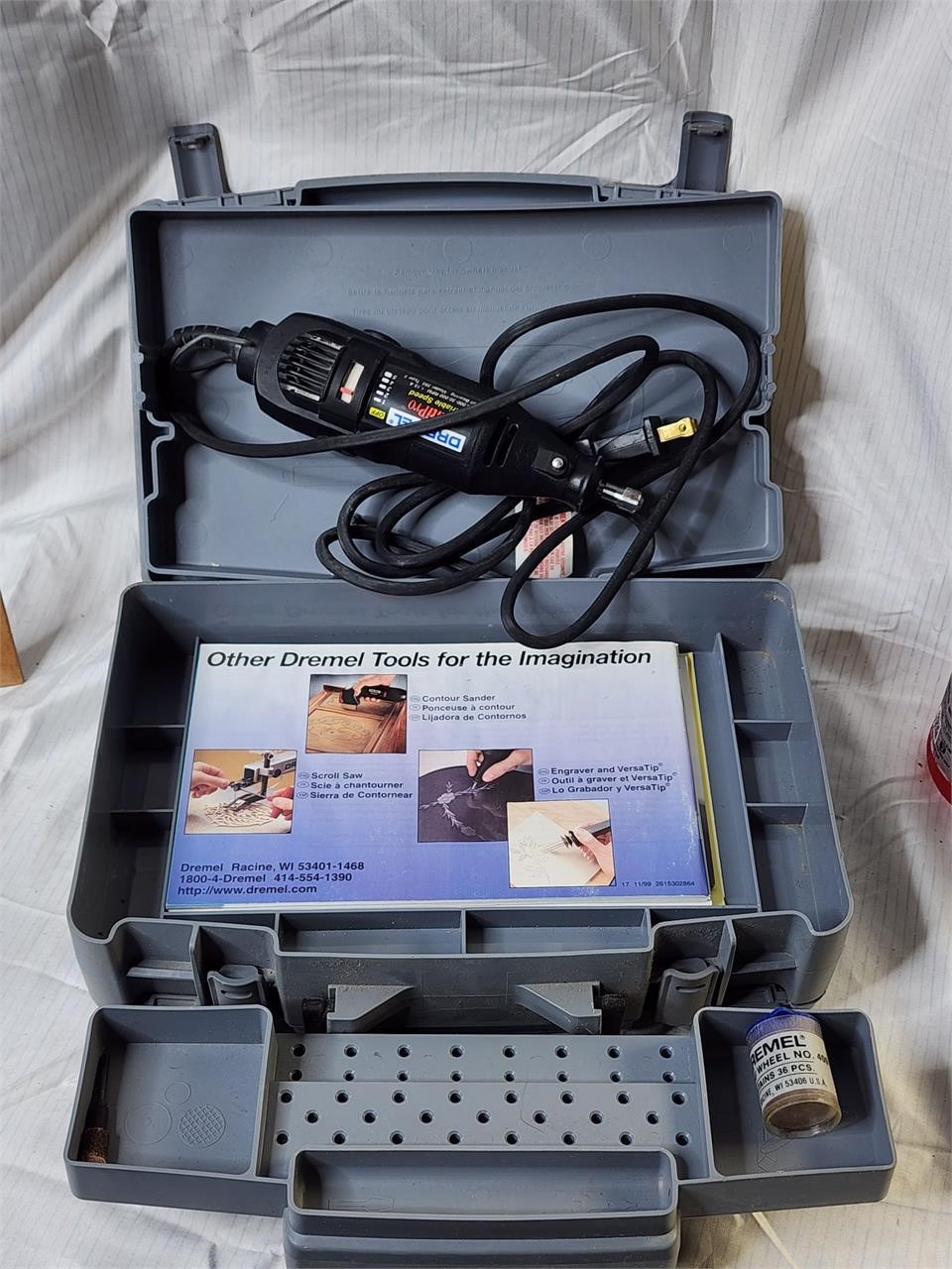 Dremel with case and accessories