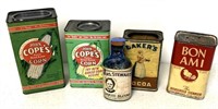Lot of 5 Vintage Items / Tins