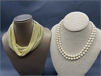(2) Vintage Jewelry Necklaces