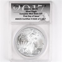 2017-(S) Silver Eagle ANACS MS70