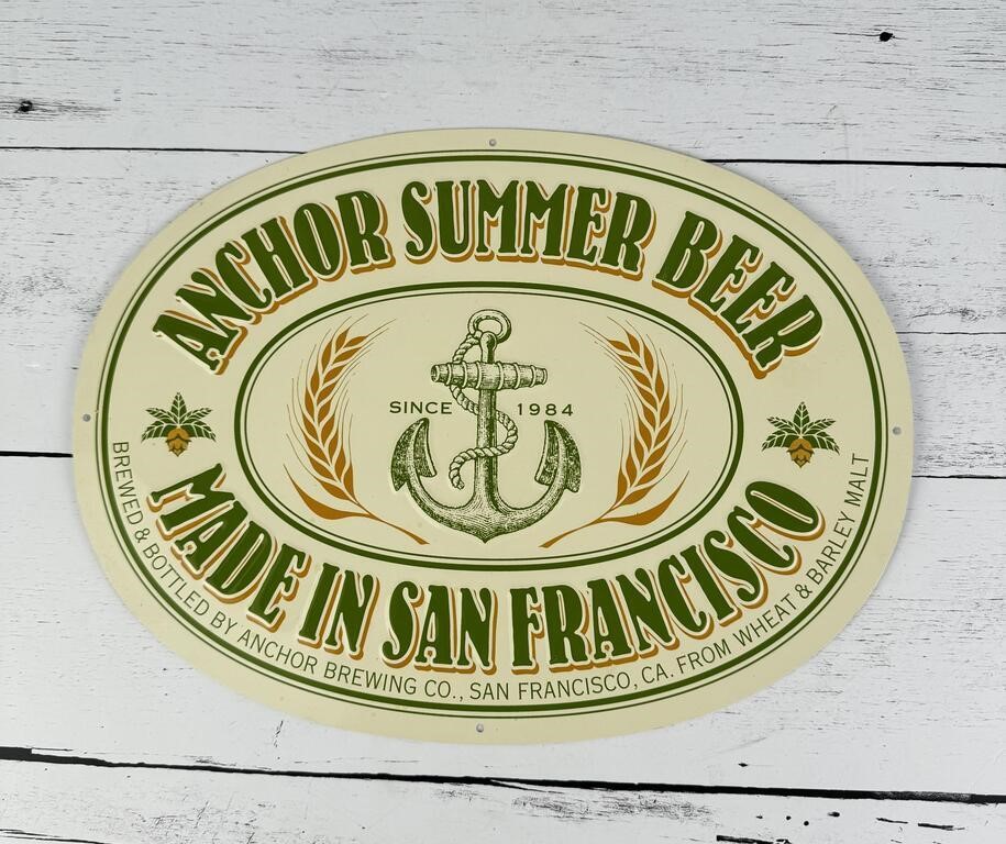 Anchor Summer Beer Sign