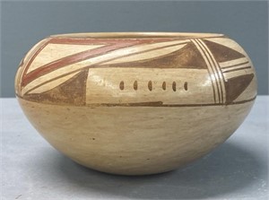 Native American Hopi Pottery Bowl by Vina Harvey
