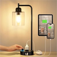 Industrial Bedside Table Lamp for Bedroom - Nights