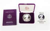 1987 PROOF SILVER EAGLE in BOX with COA