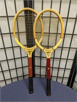 Pair of Vintage Spalding Tennis Racquets
