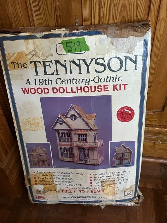 Tennyson 19thCentury Wood doll house kit