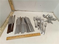 Assorted Stainless Flatware &:More