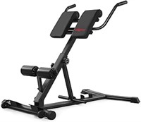 Body Rhythm Hyperextension Bench, Adjustable And