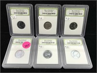 Graded coins in cases