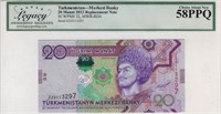 Turkmenistan 20 Manat,Replacement Note.RTu1