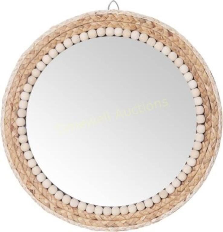 SWTHONY 15 Boho Round Hanging Wall Mirror