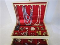 Vintage Jewelry and Box