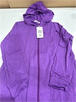 NEW Girls Zip Up Robe Purple