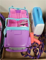 Plastic Barbie Jeep / Medical Bag / Jump Rope