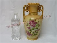 Austria Trophy Urn 11" Tall Vase ~ Pink Rose