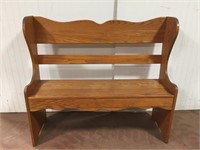 Wooden Bench Seat 40"x13" and 36" atll