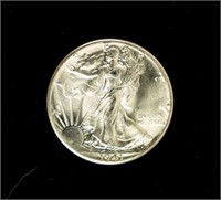 Coin 1941-P Walking Liberty Half Dollar-Gem BU