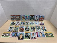 NFL Football cards, Topps, 1972 (lot of 28)