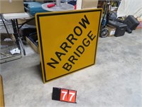 NARROW BRIDGE SIGN