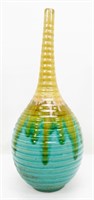 18" Drip Glaze Vase