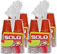 Solo Cup Company Red Squared Plastic Party, 18oz