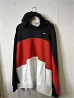 NIKE BLACK RED AND WHITE HOODIE XXL