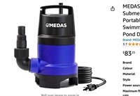 MEDAS 1HP 3434 GPH Sump Pump Submersible