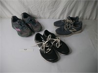 3 pairs of athletic shoes Sz 7.5