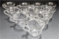 (AQ) Candlewick Boopie Tea Cups 3" Tall.